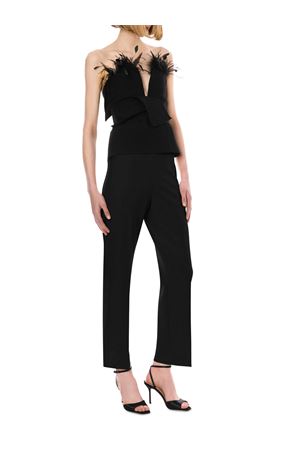 Top in viscosa stretch con piume ALBERTA FERRETTI | A088066000555
